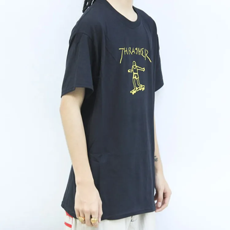 Thrasher Skater Graphic T-Shirt Black-4