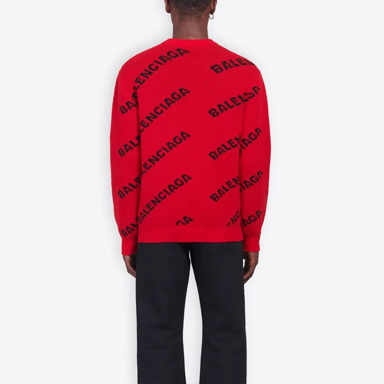 Balenciaga Sweaters Men Red-4