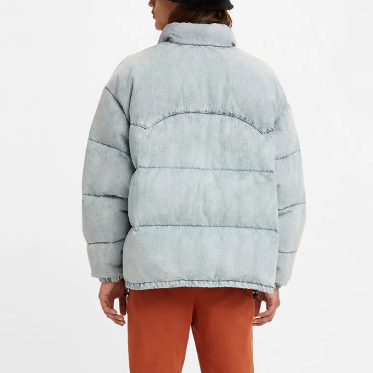 Levis Down Jackets Men Blue-3