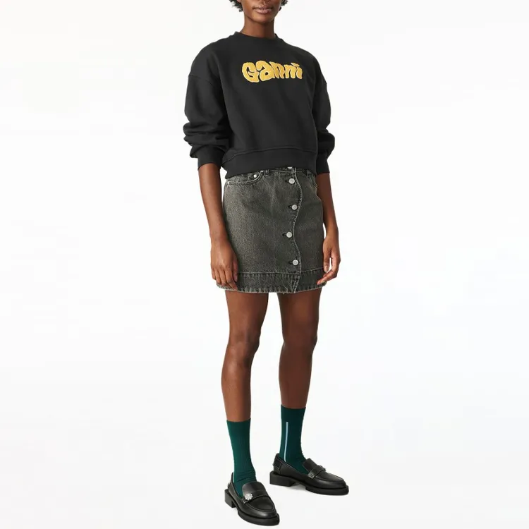 GANNI Sweatshirt 'Phantom'-3