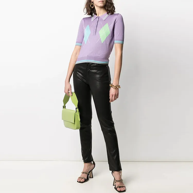 VERSACE Slim Fit Knitwear Women's Purple-1