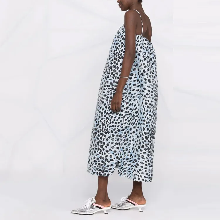 GANNI Slip Dresses Women's Blue-1
