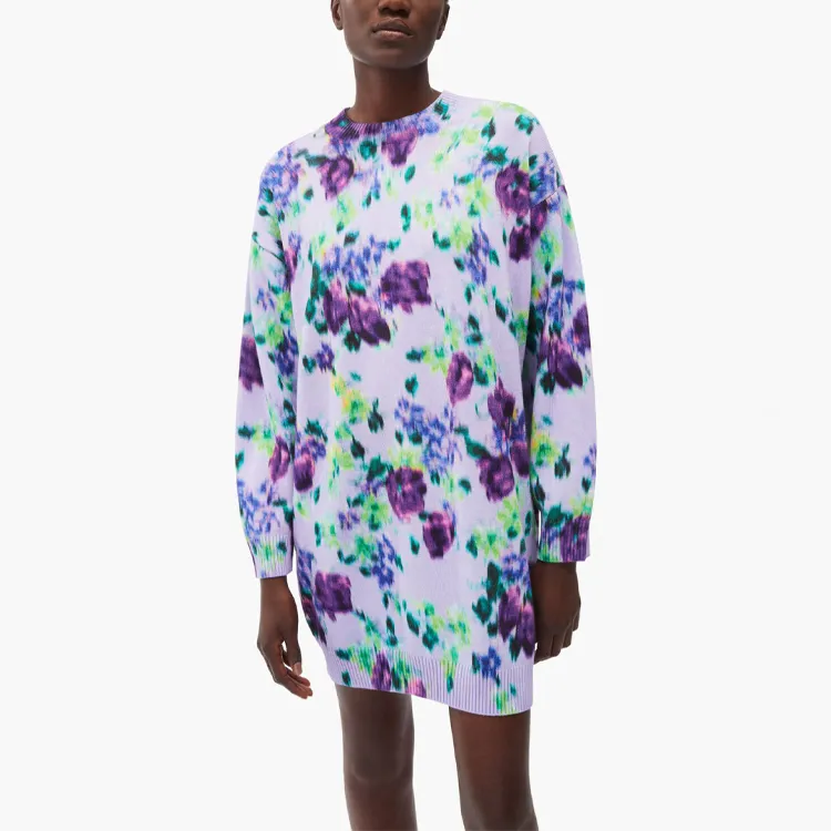 KENZO Long-Sleeved Dresses Women's Purple-3