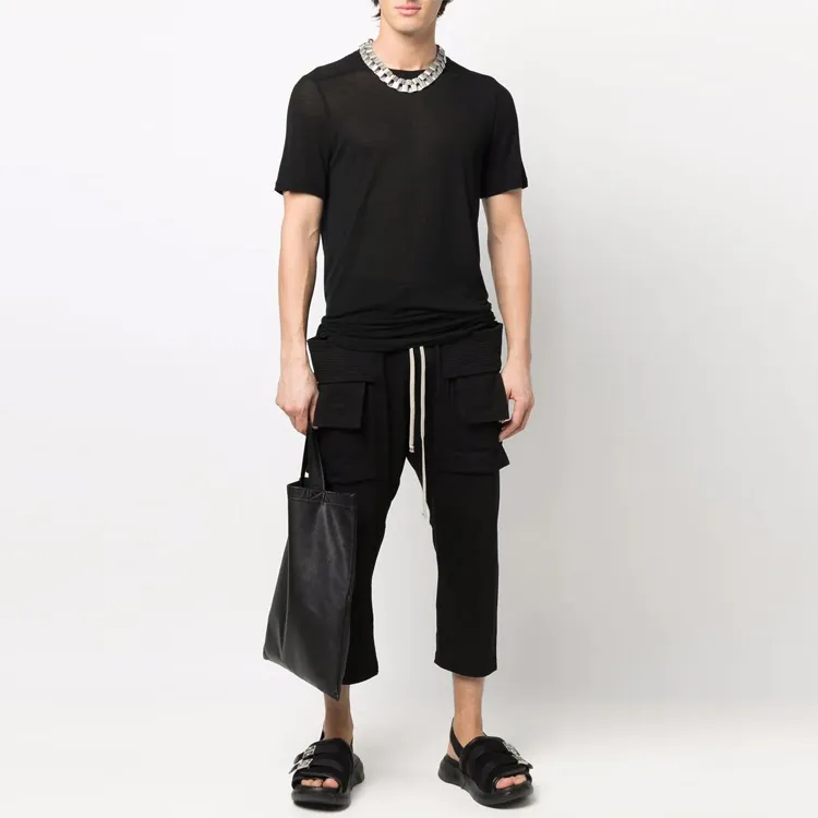 Rick Owens DRKSHDW Cargo Cropped Drawstring Trousers-1