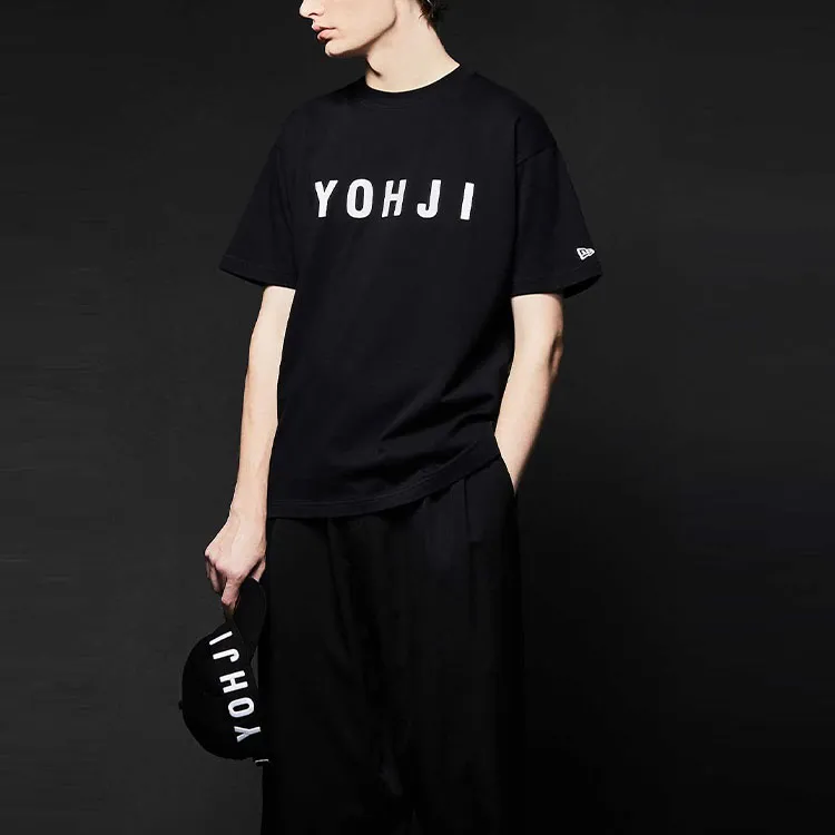 New Era X Yohji Yamamoto Block Typeface Print Tee-3