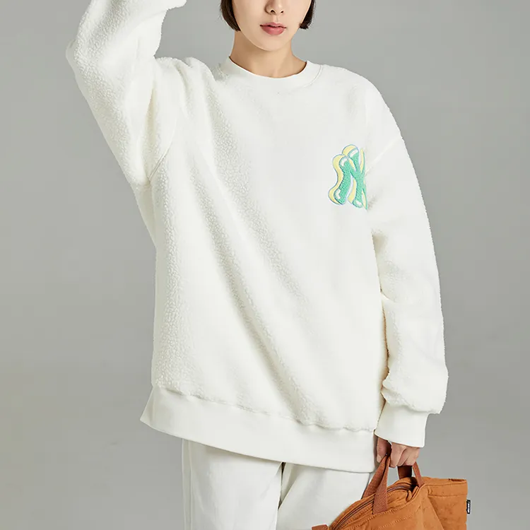 MLB Like Series Sweatshirts Unisex Cream-4