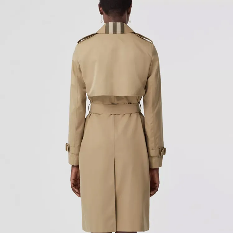Burberry Exaggerated Check panel Trench Coat-2