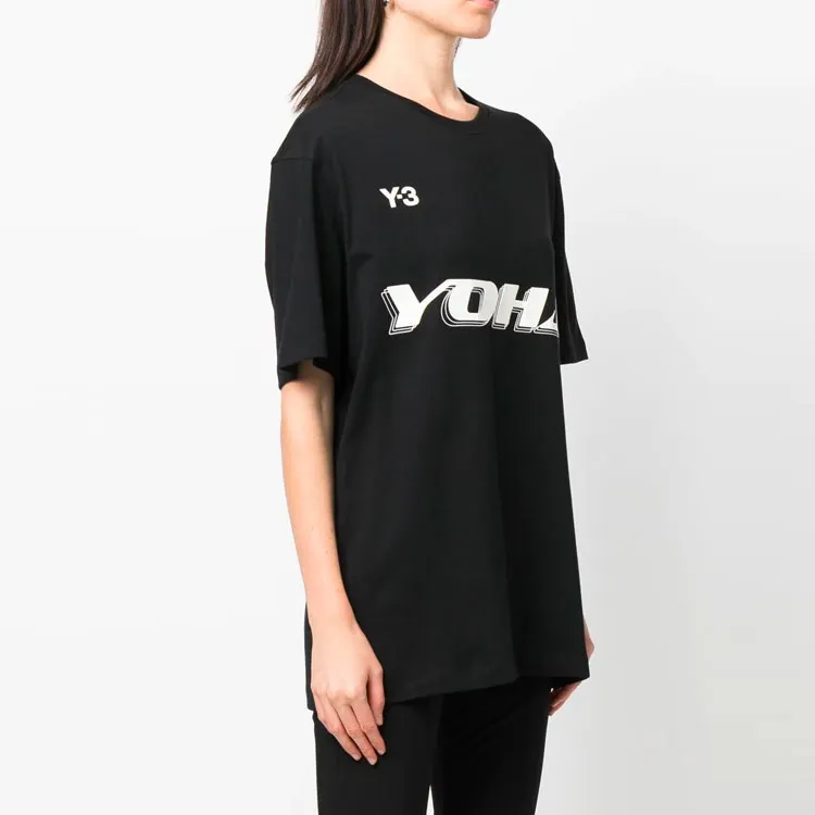 Y 3 T Shirts Women's Black-3