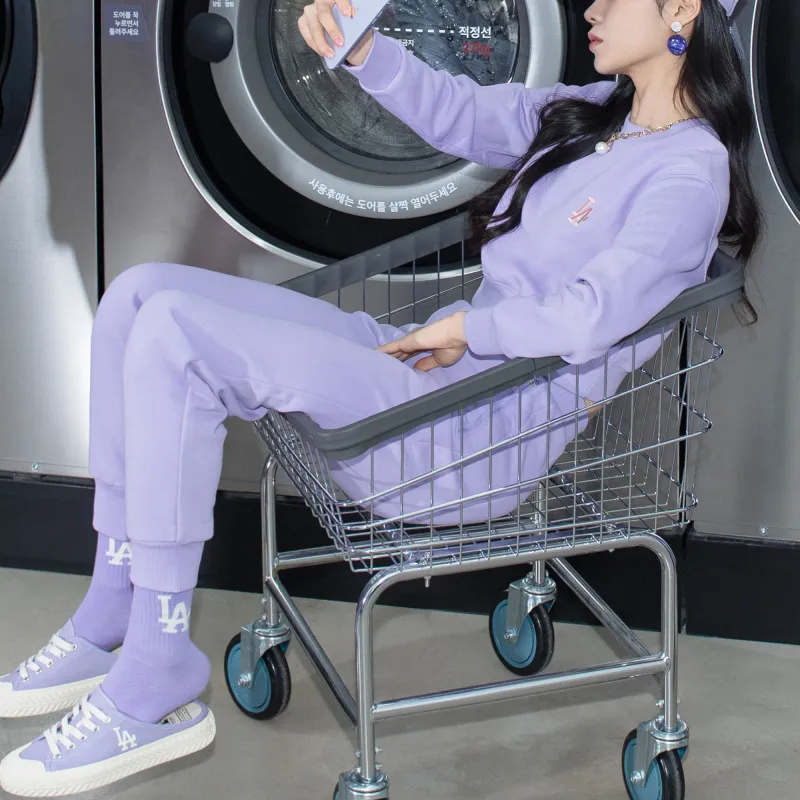 MLB Knitted Sweatpants Women's Purple-2