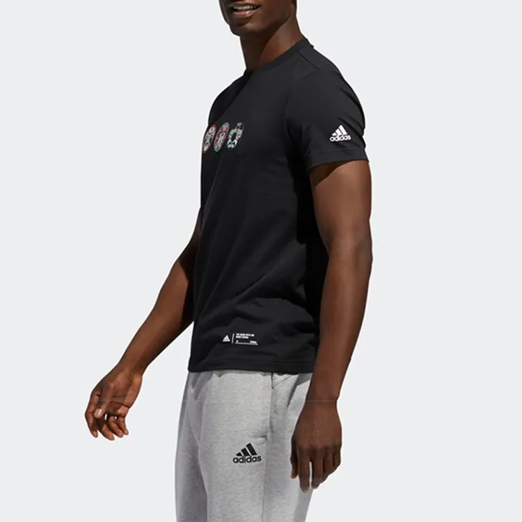 Adidas T Shirts Men Black-3