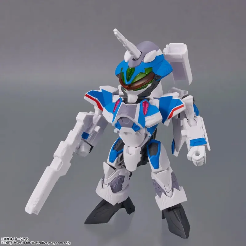 BANDAI Macross Freya TINY SESSION VF-31J Stormy Set 10cm Hobby Model-2