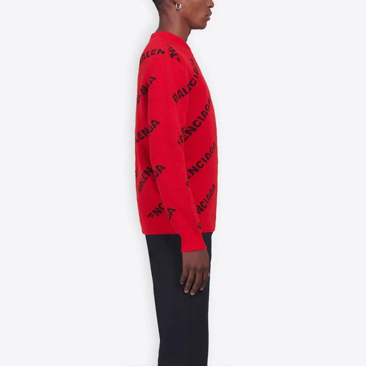Balenciaga Sweaters Men Red-5