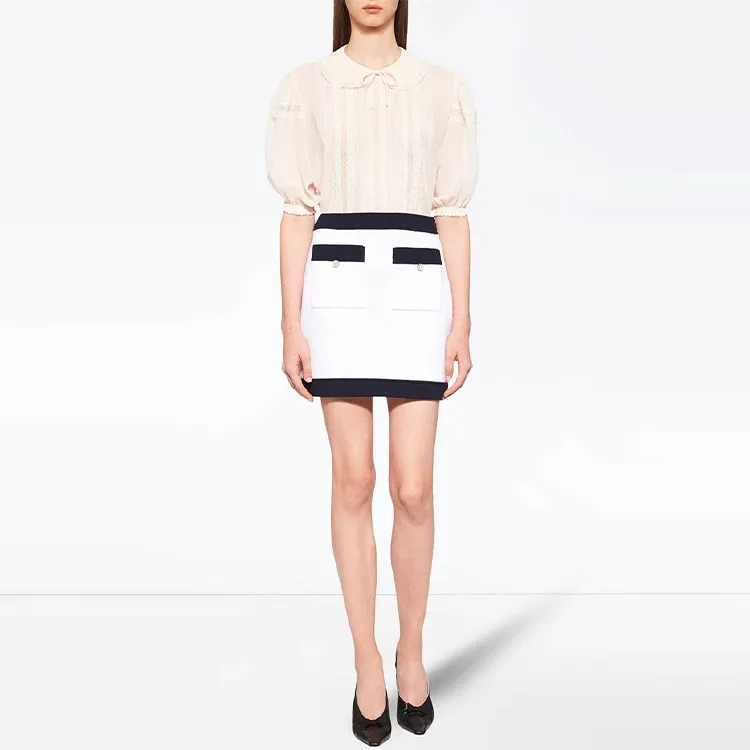 MIU MIU Casual Short Skirts Women's White-3