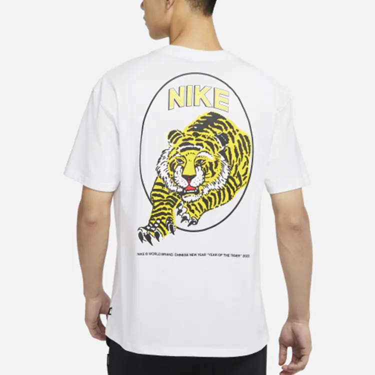 Nike T Shirts Men White-4