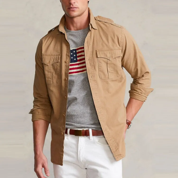 Polo Ralph Lauren SS22 Shirt Men's Khaki-2