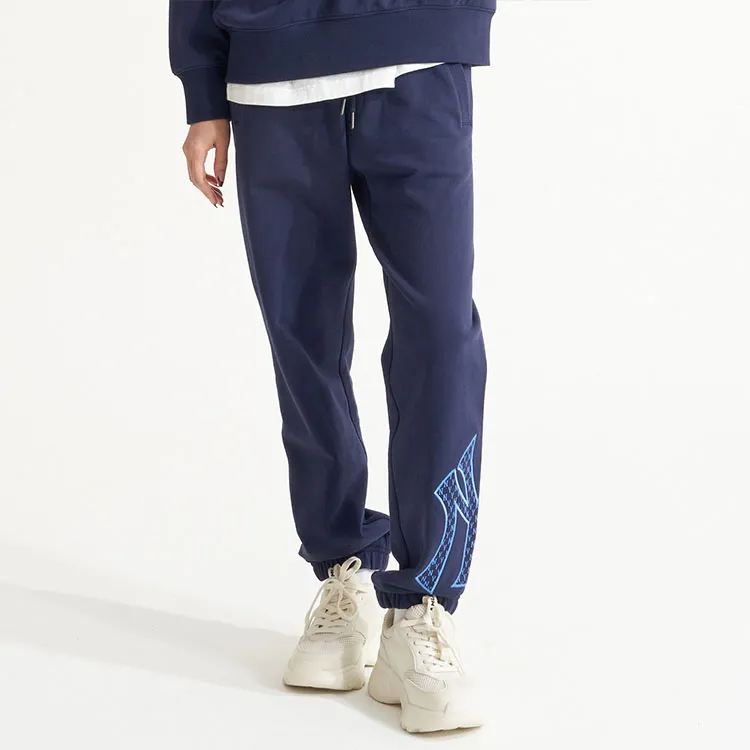 MLB New York Yankees Knitted Sweatpants Unisex Navy-2
