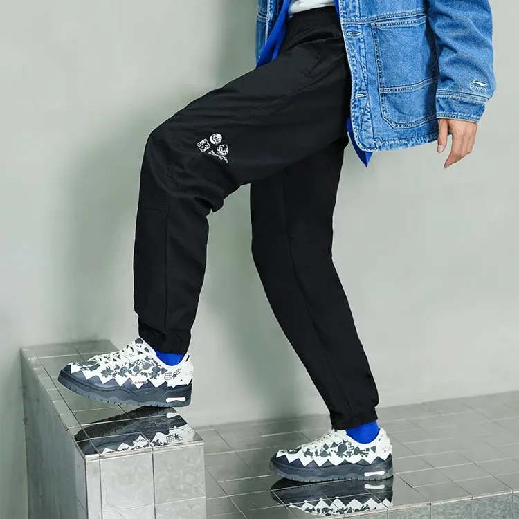 LiNing Skateboard Knitted Sports Pants Men's Black-3