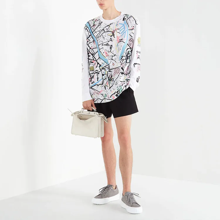 FENDI T Shirts Men White-2