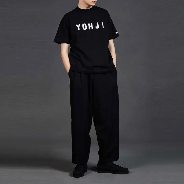 New Era X Yohji Yamamoto Block Typeface Print Tee-2