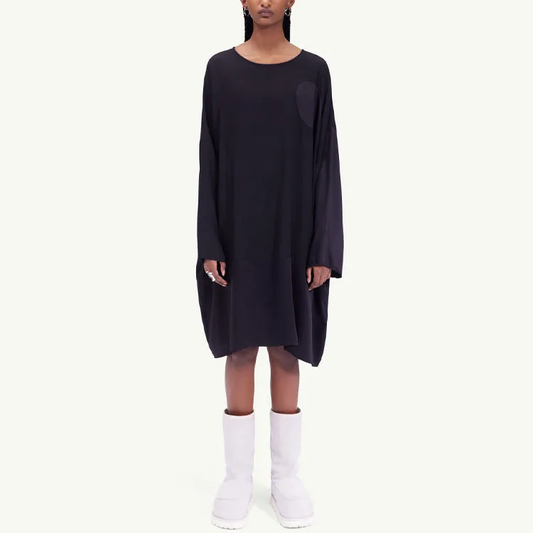 MM6 Maison Margiela Long Sleeved Dresses Women's Black-1