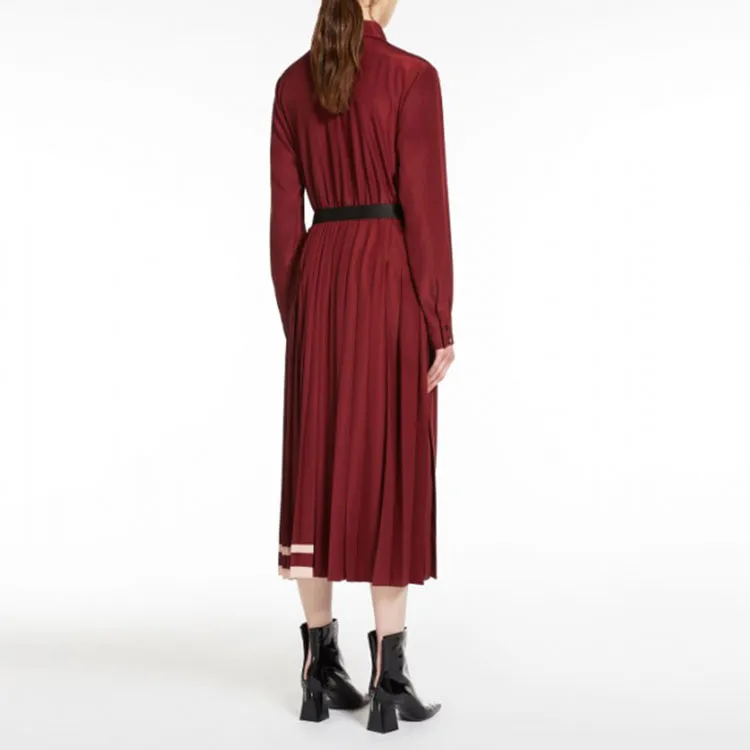 MaxMara Long Sleeved Dress Women's Red-2