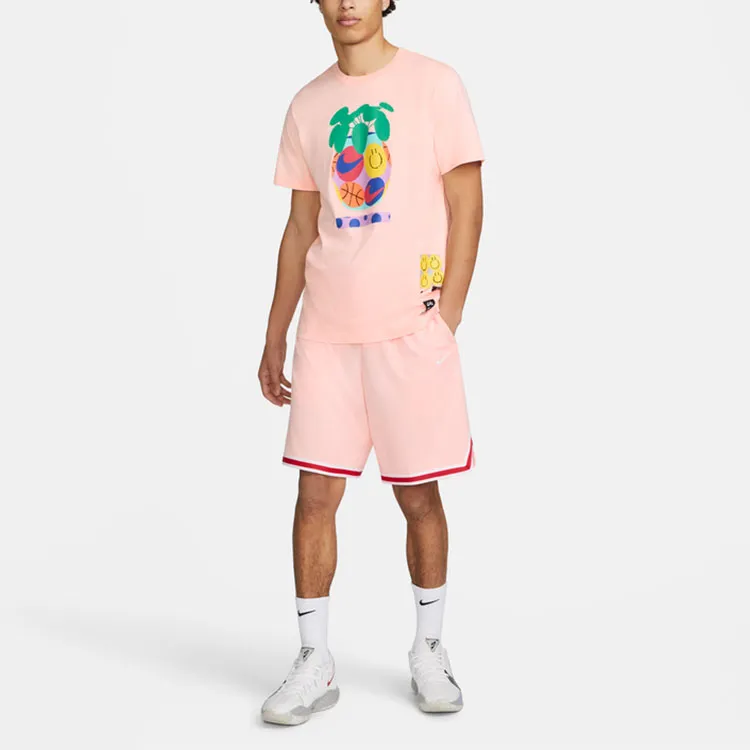 Nike Dri Fit Sports Shorts Men Pink-4