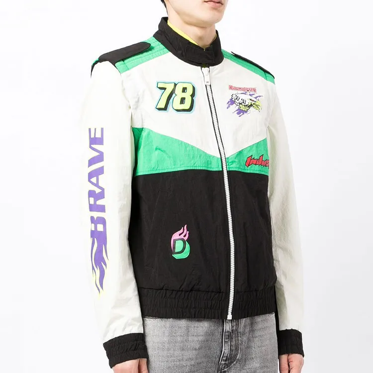 DIESEL Jackets Men Black White-3