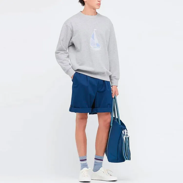 Jw Anderson X UNIQLO Jw Anderson Co Branded Series Casual Shorts Men Sea Blue-1
