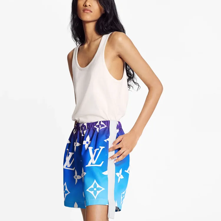 LOUIS VUITTON Casual Shorts Women's Blue-3