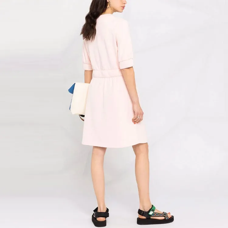 EMPORIO ARMANI Short Sleeved Dress Women's Soft Pink-2