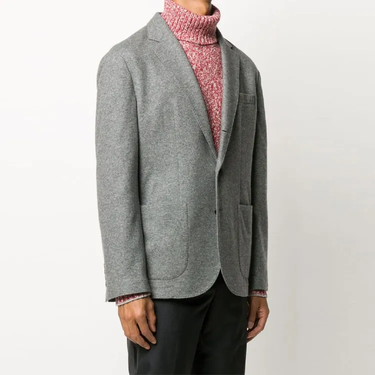 Brunello Cucinelli Single Breasted Jersey Blazer-4
