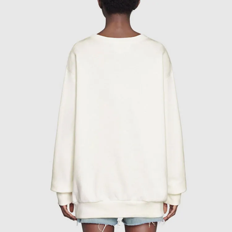 GUCCI Shooting Star Print Sweatshirt White-3