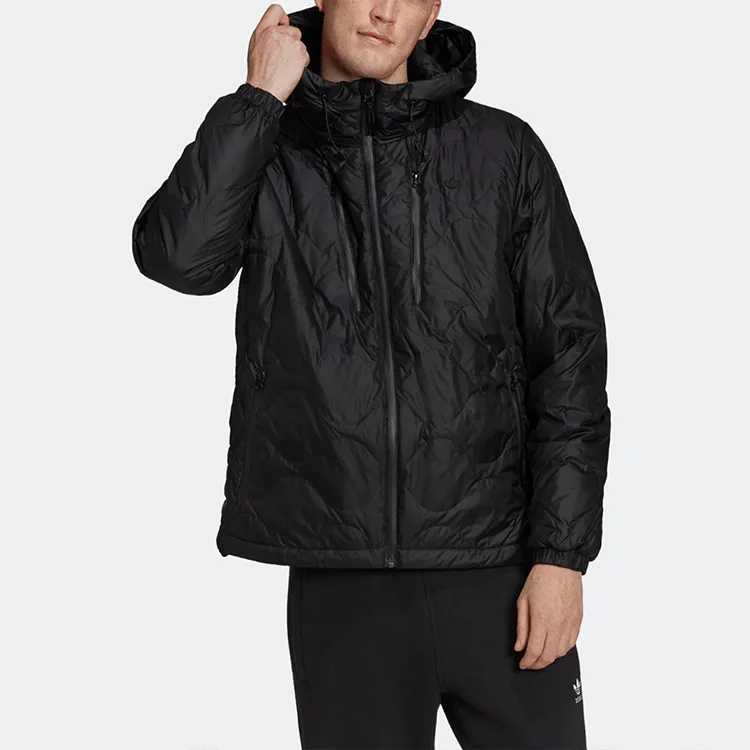 Adidas Originals Down Quilted Puffer Down Jackets Men Black-1