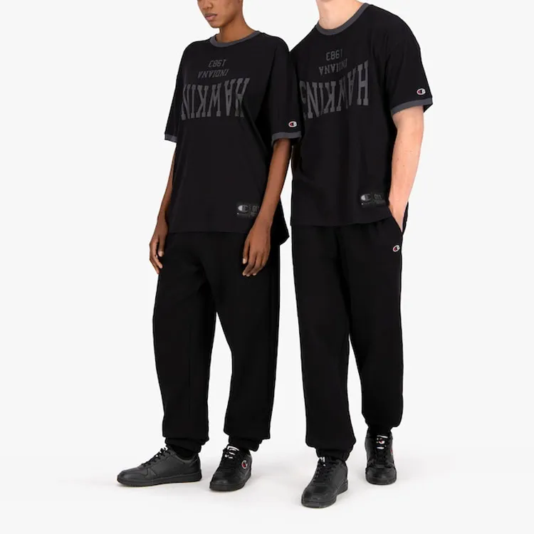 Champion Stranger Things Straight T-Shirt US Version Men's Black-2