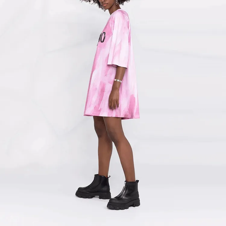 MOSCHINO Short-Sleeved Dresses Women's Pink-3