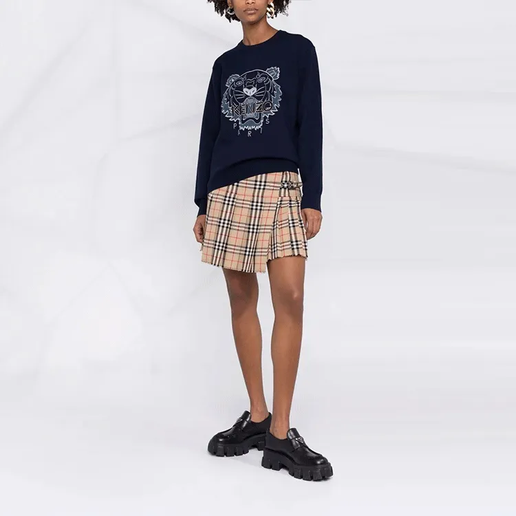 KENZO FW21 Fitted Sweater Women's Blue-3