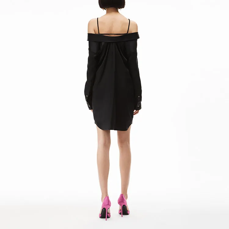 Alexander Wang Long Sleeved Dresses Women's Black-2