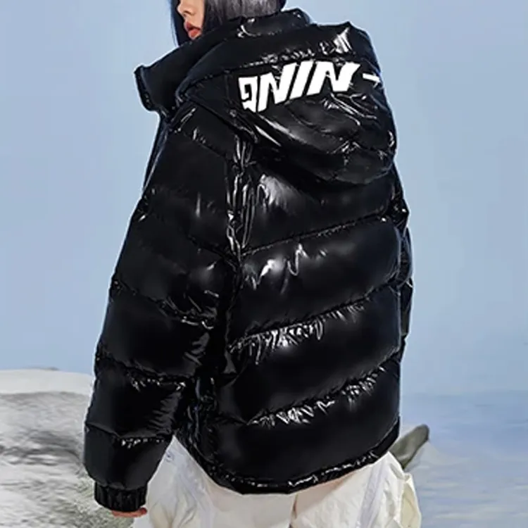 LiNing Sports Fashion Collection Down Jacket Winter Women's Black-3