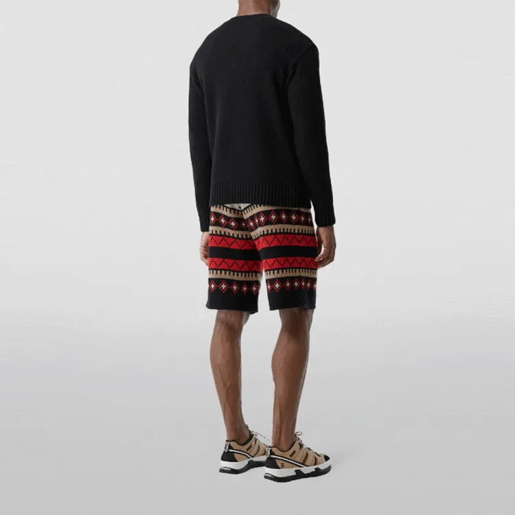 Burberry Cashmere Sweaters Men Black-4