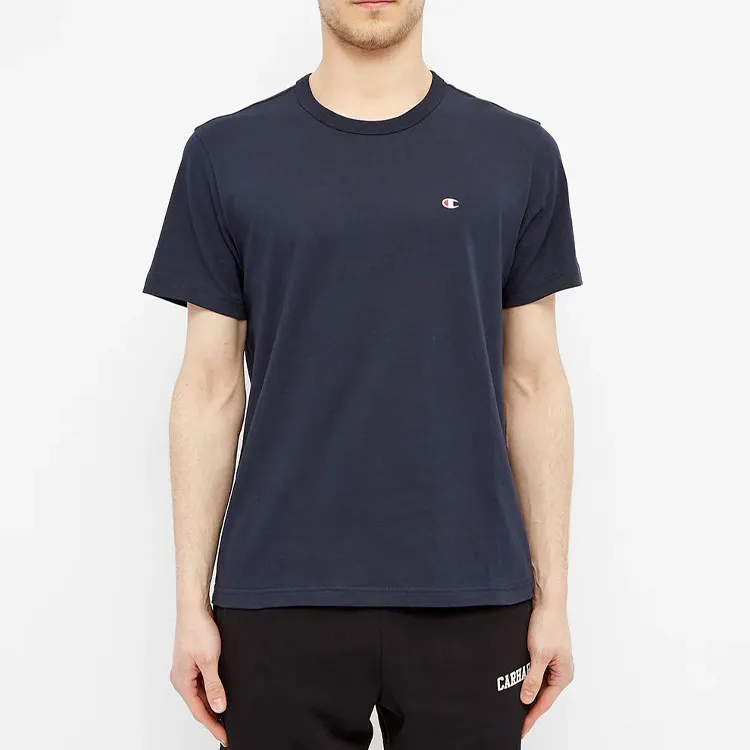 Champion Logo Embroidered Crewneck T Shirt-11