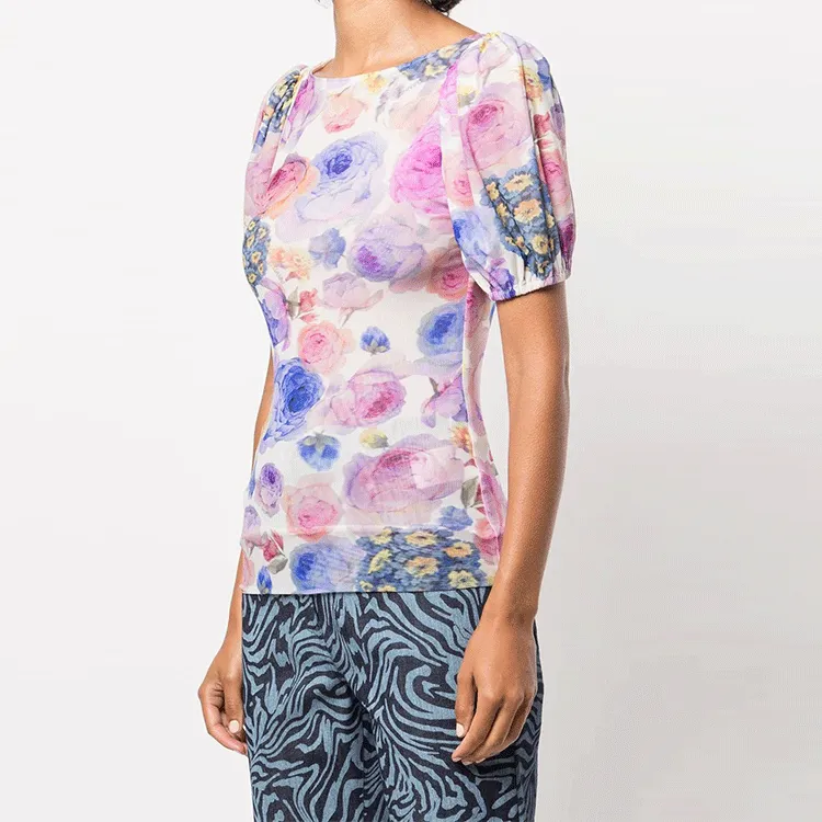 GANNI T-Shirts Women's Purple-2
