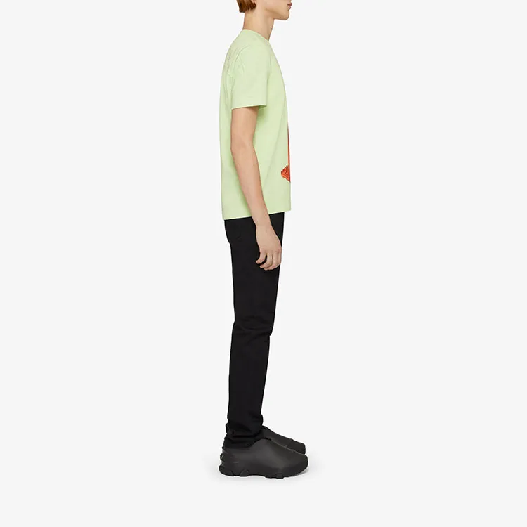 Givenchy T Shirts Men Pistachio Green-4