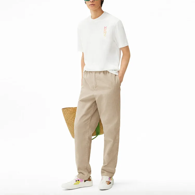 KENZO Casual Pants Men Khaki-2