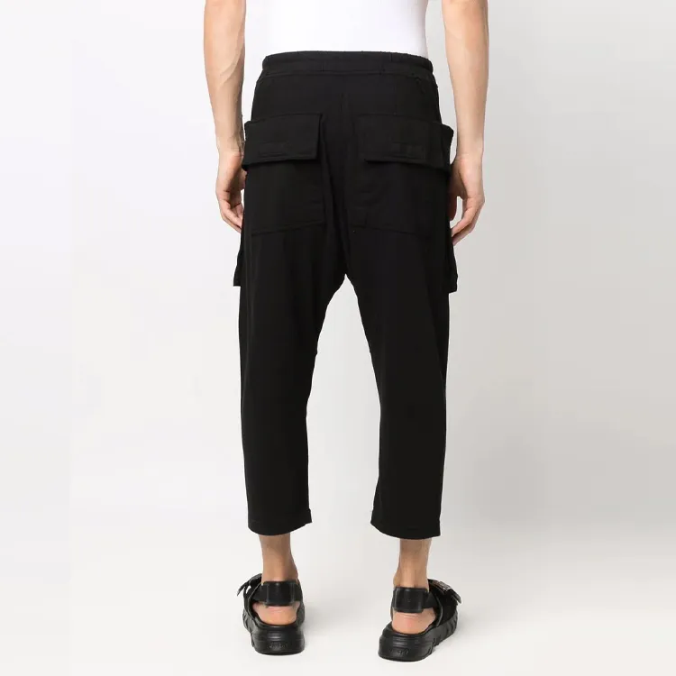 Rick Owens DRKSHDW Cargo Cropped Drawstring Trousers-2