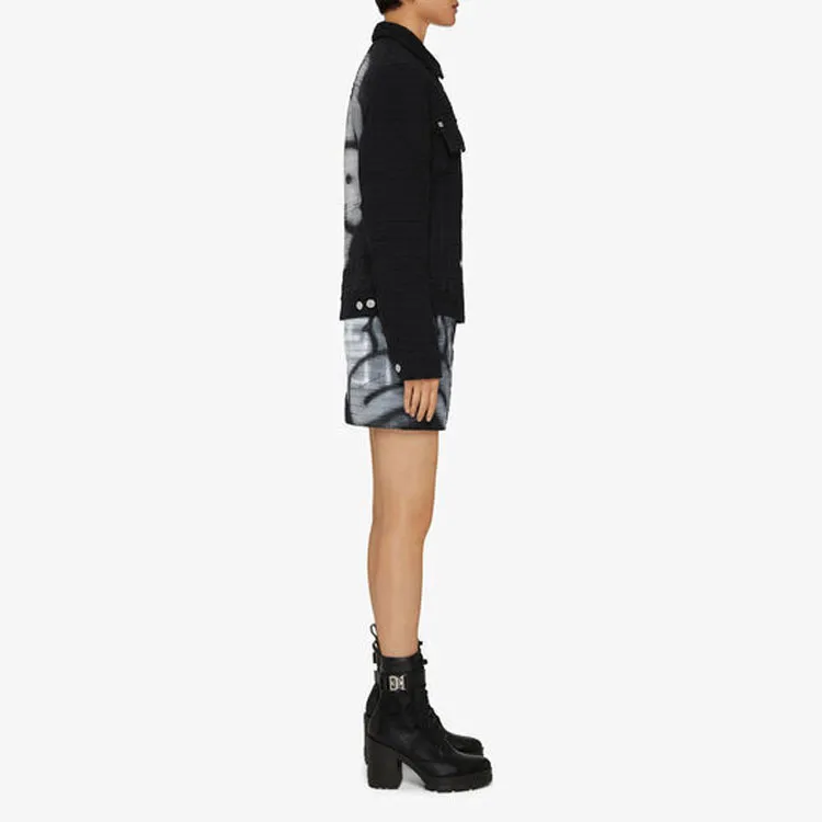 GIVENCHY SS22 Denim Jacket Women's Black-1