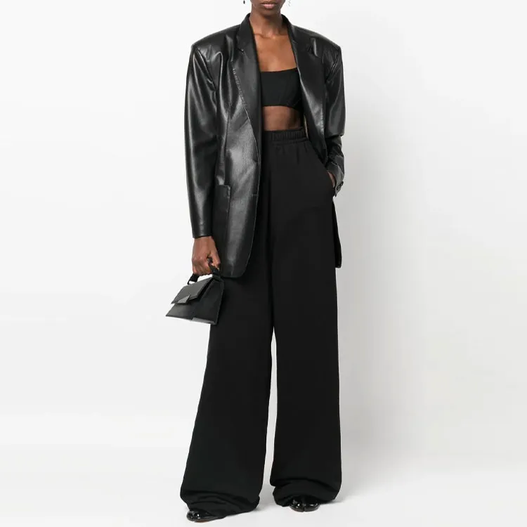 Vetements Knitted Sweatpants Women's Black-1