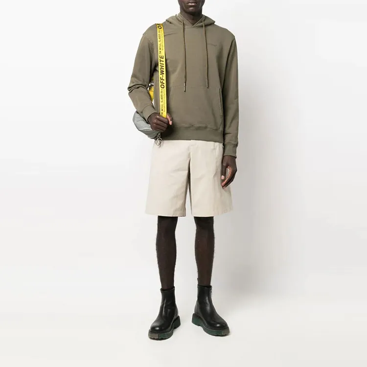OFF WHITE Logo Printed High Waist Shorts-2
