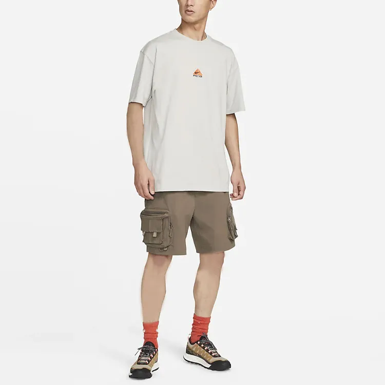 Nike ACG SS22 Drop Shoulder Sleeve T Shirt Men's Light Iron Ore Gray-2