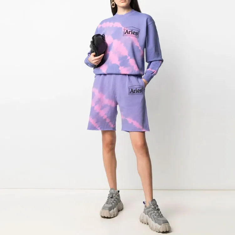 Aries Casual Shorts Unisex Purple-1