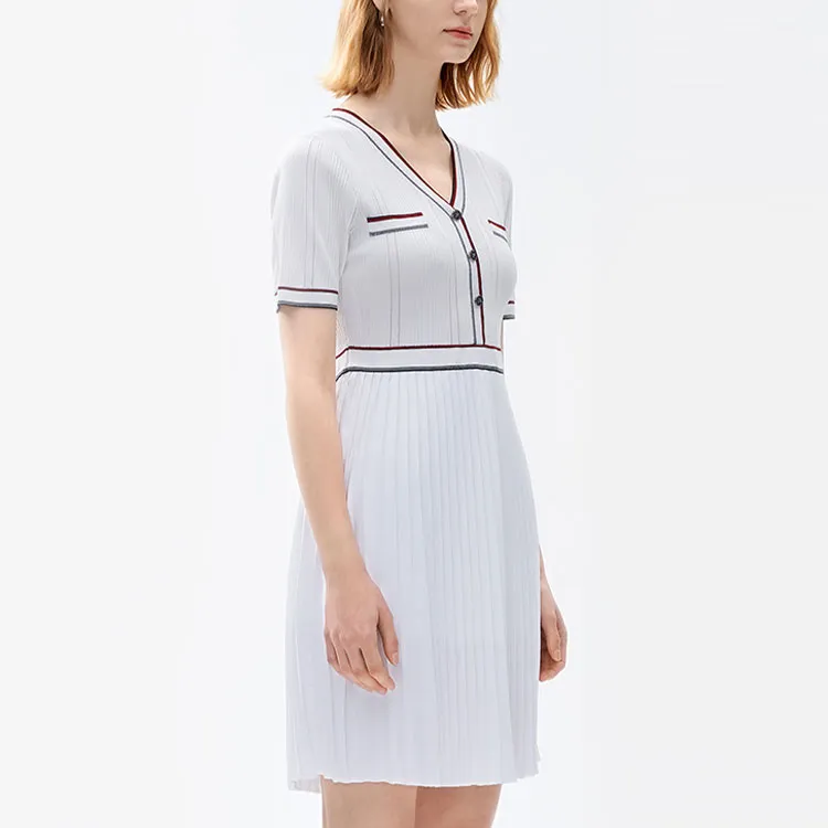 FILA Short Sleeved Dresses Women's Standard White-6